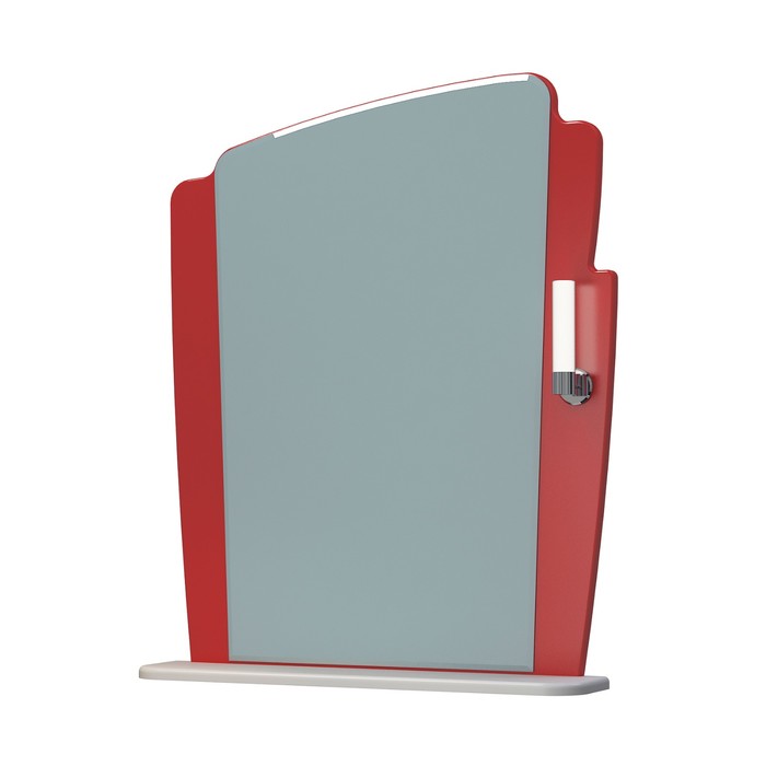 Зеркало «Бормио 65С», бело-красное