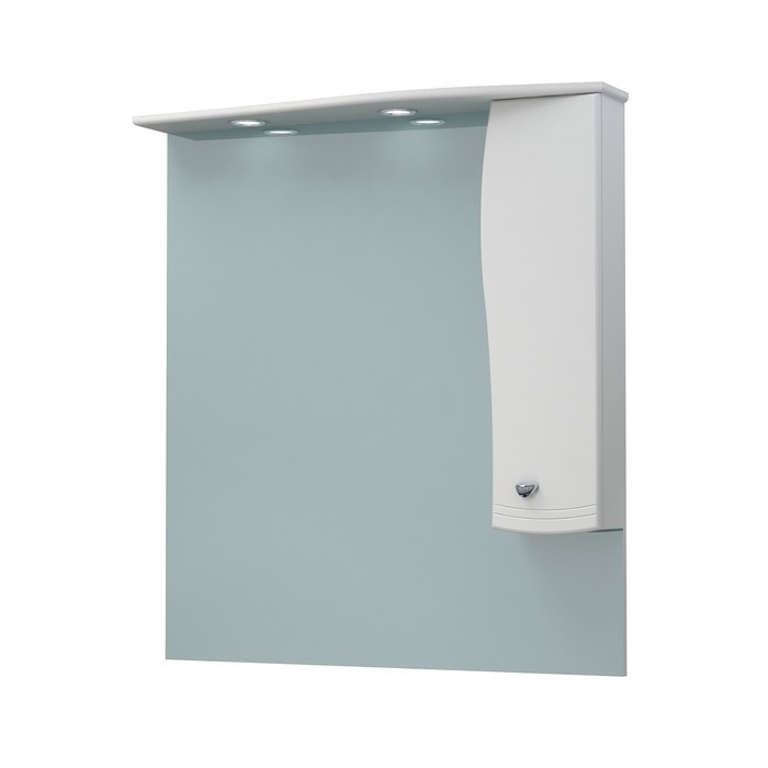 Шкаф-зеркало Гиацинт 90С NEW белый правый