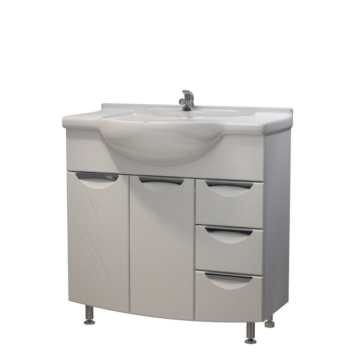 Тумба Гротеск 85 (под раковину Дрея 85) DB3 белая