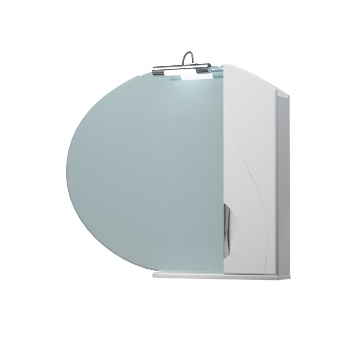 Шкаф-зеркало Гротеск 90С белый правый