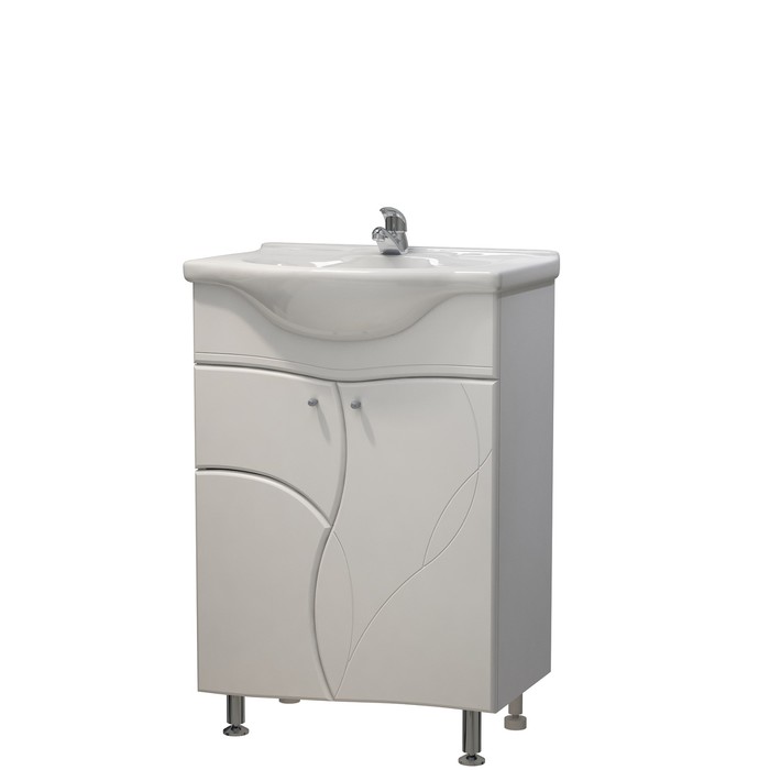 Тумба Ливиньо 60 (под раковину Элегия 60) DВ1 белая