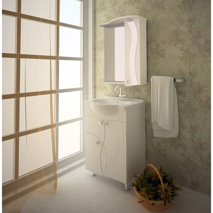 Тумба Ливиньо 60 (под раковину Элегия 60) DВ1 белая