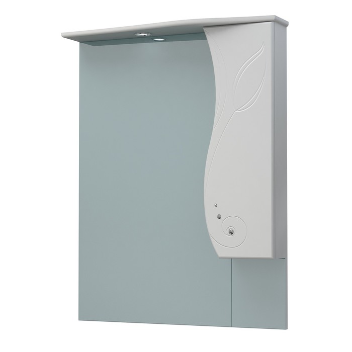 Шкаф-зеркало Лилия 76C белый