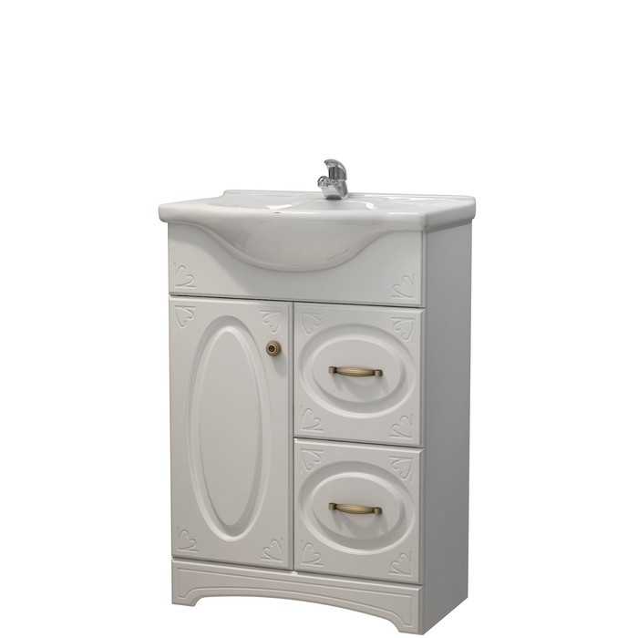 Тумба Милана 60 (под раковину Элегия 60) DВ2 белый