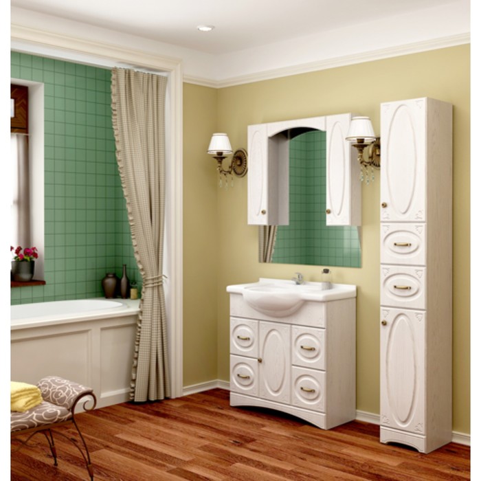 Тумба Милана 85 (под раковину Дрея 85) DВ4 белый