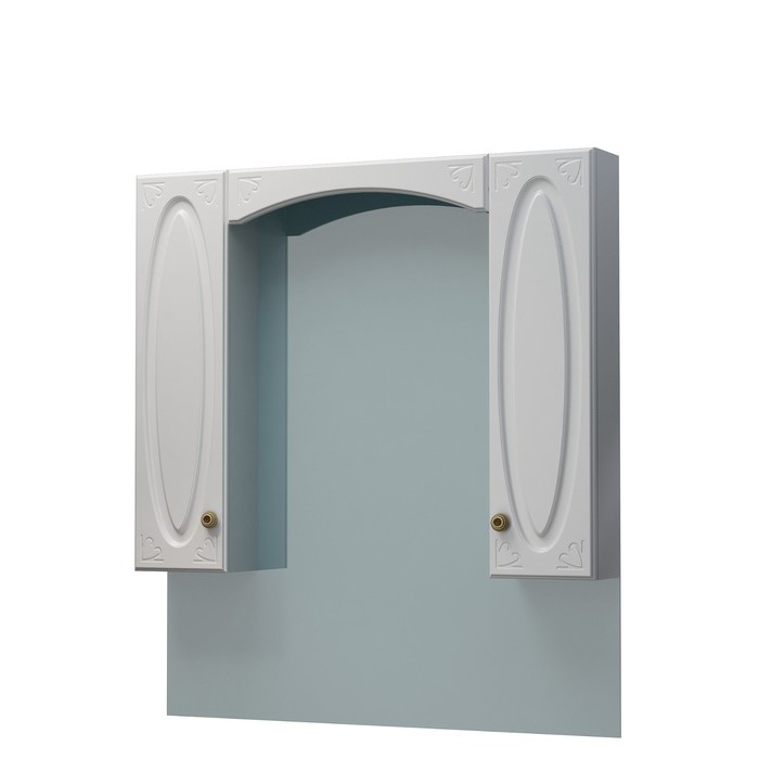 Шкаф-зеркало Милана 90С белый