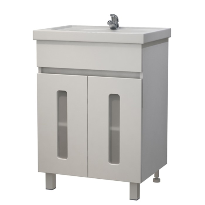 Тумба Модерн 60 (под раковину Калипсо 60) белый Glass