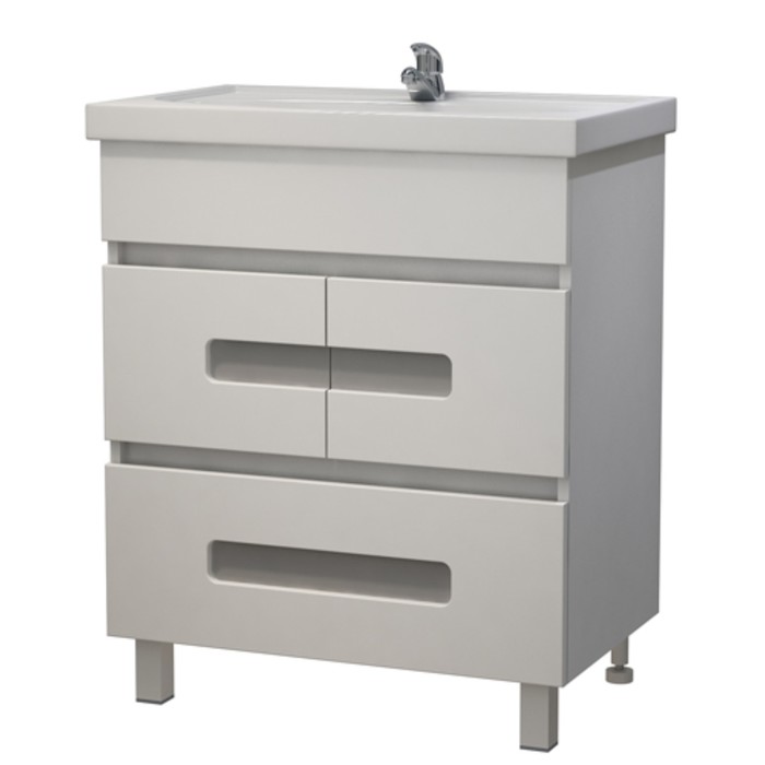 Тумба Модерн 70 (под раковину Калипсо 70) DB1 белая Glass