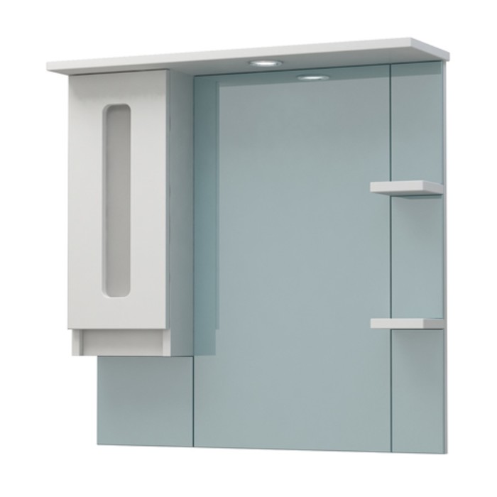 Шкаф-зеркало Модерн 70С белый Glass