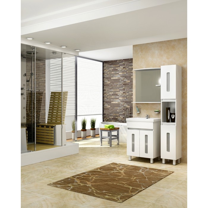 Шкаф-зеркало Модерн 70С белый Glass