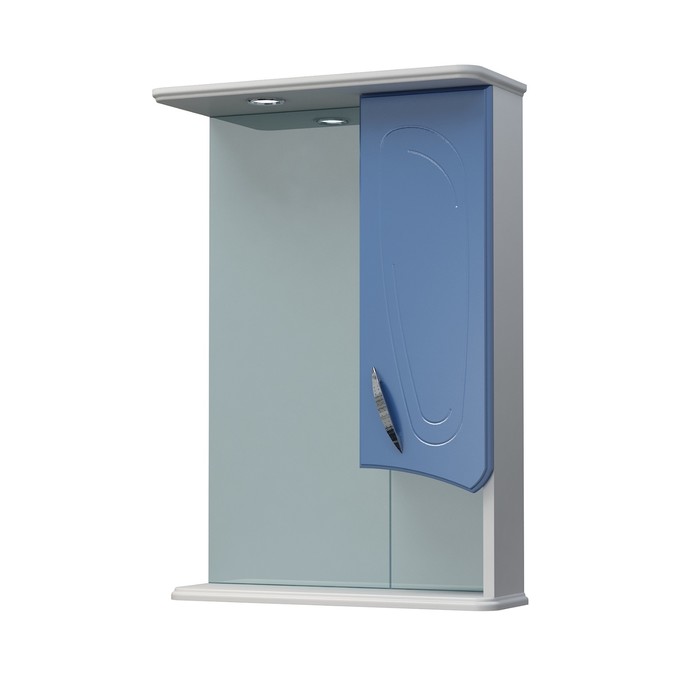 Шкаф-зеркало Палермо 50С синий