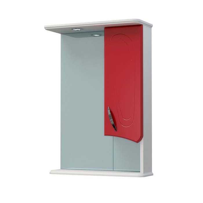 Шкаф-зеркало Палермо 50С красный