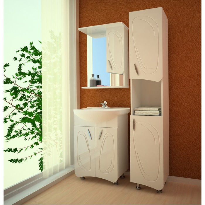 Шкаф-зеркало Палермо 50С фисташковый