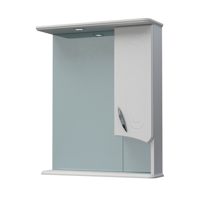 Шкаф-зеркало Палермо 60С белый