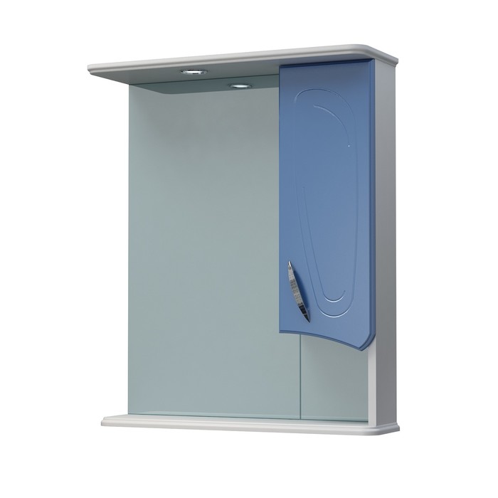 Шкаф-зеркало Палермо 60С синий