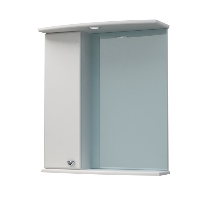 Шкаф-зеркало Крокус 60С белый левый