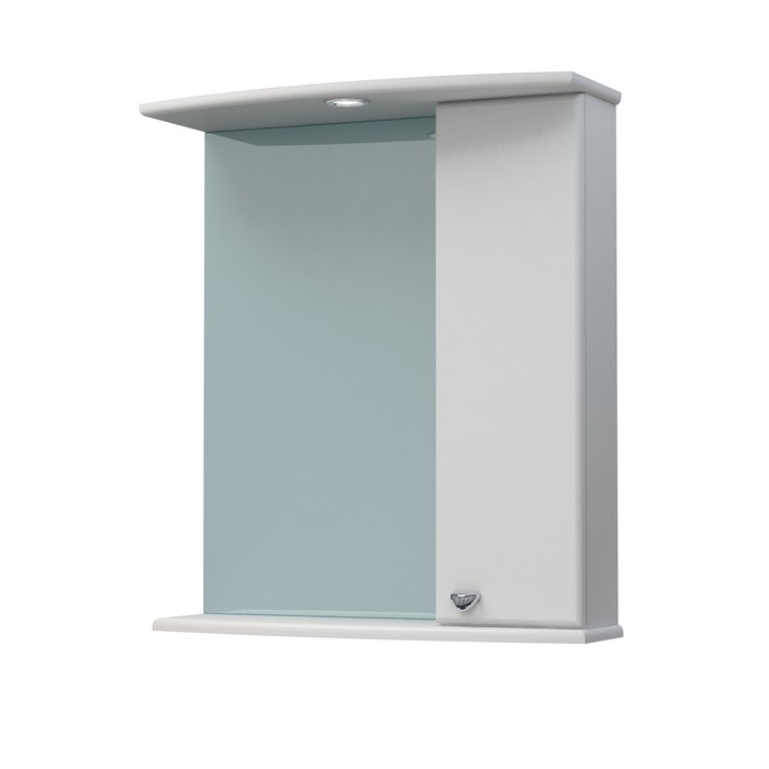 Шкаф-зеркало Крокус 60С белый правый