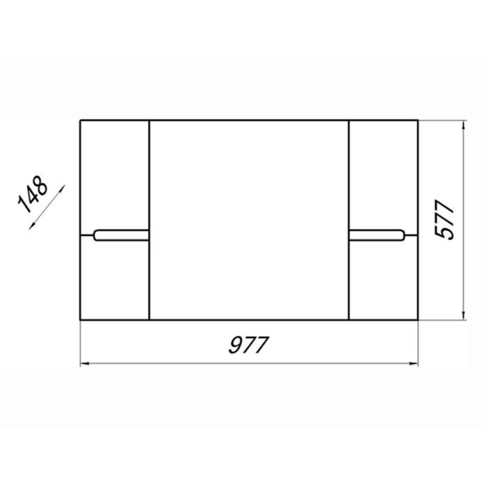Шкаф-зеркало Сиэтл 90 белый