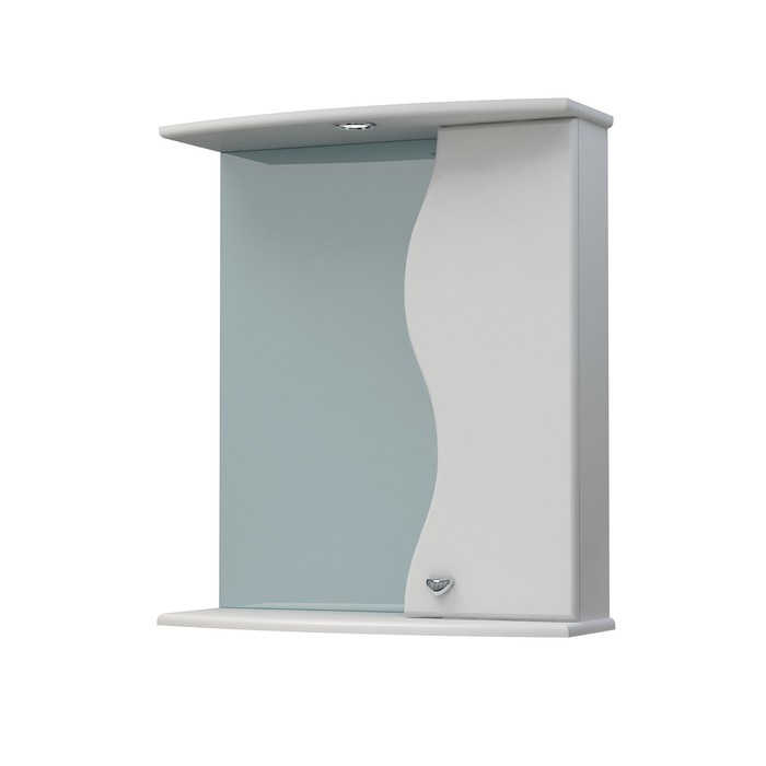 Шкаф-зеркало Флокс 60С белый правый