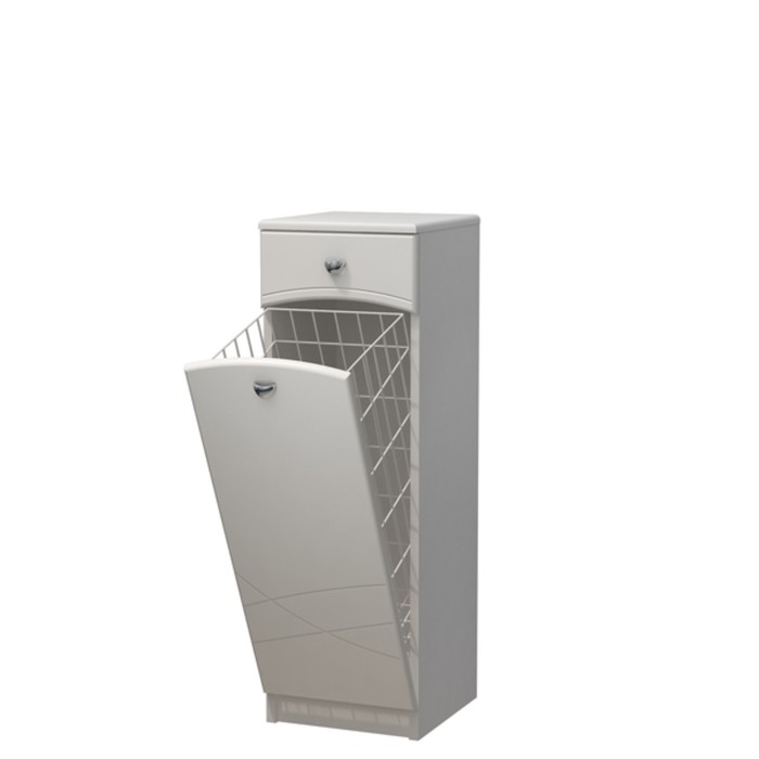 Шкаф-полупенал 30 DВ1 с фрезой белый СВ