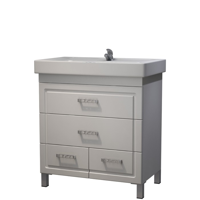 Тумба Кватро 80 (под раковину Дрея Q 80) DB4 белый