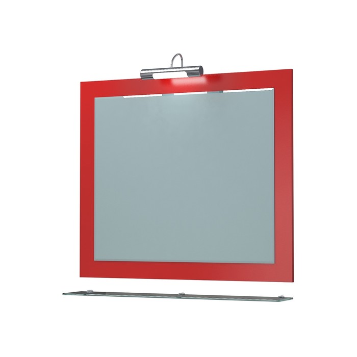 Зеркало «Кватро 80С», красный глянец