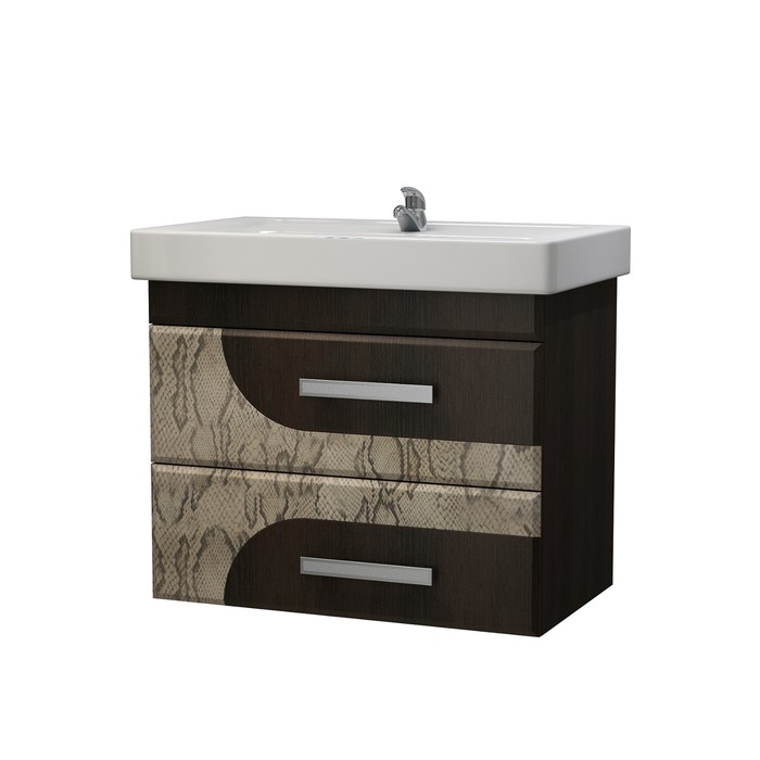 Тумба Серпентес 80 (под раковину Дрея Q 80) SB2 венге темный / питон