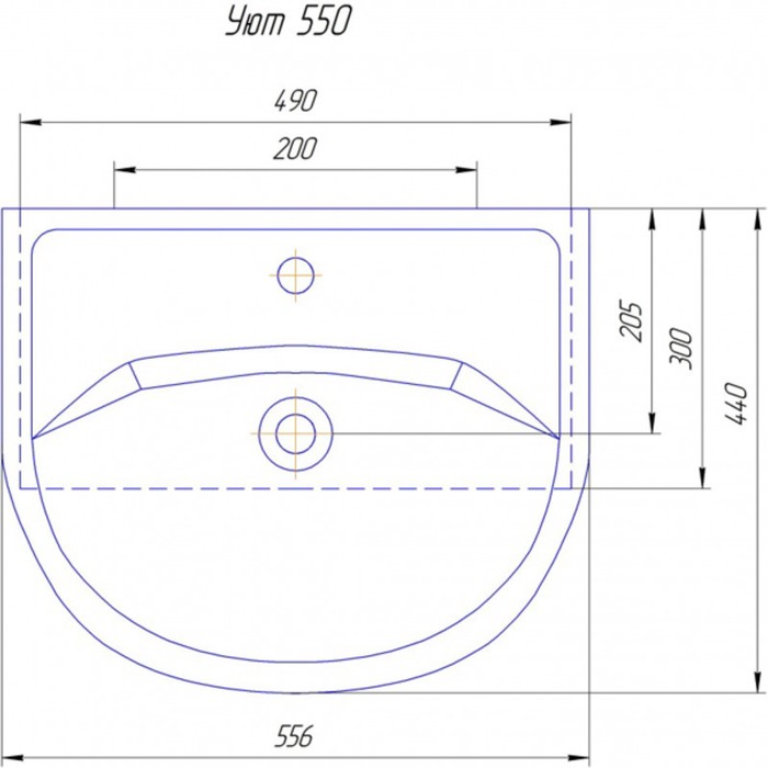 Раковина Уют 55