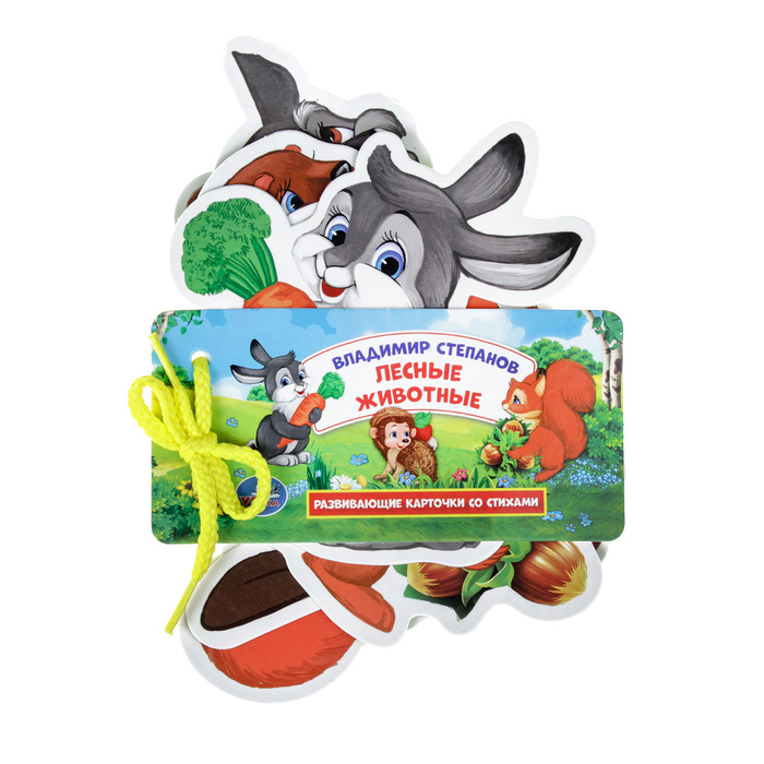 Карточки на шнурке "Лесные животные" В Степанов