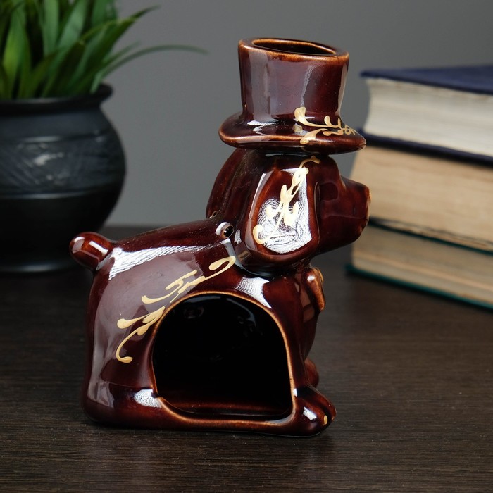Аромалампа "Собака в шляпе" 14,5см