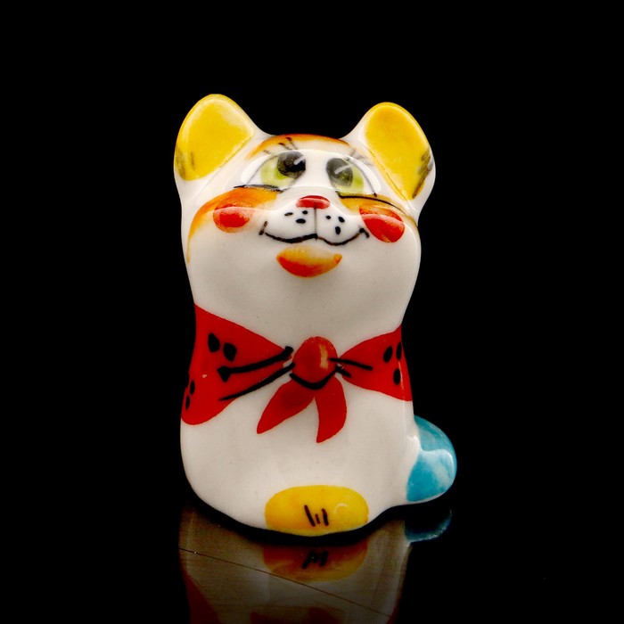 Статуэтка фарфоровая «Кошка Матрёшка», 5см