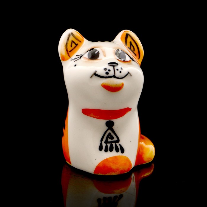 Статуэтка фарфоровая «Кошка Туземка», 5см