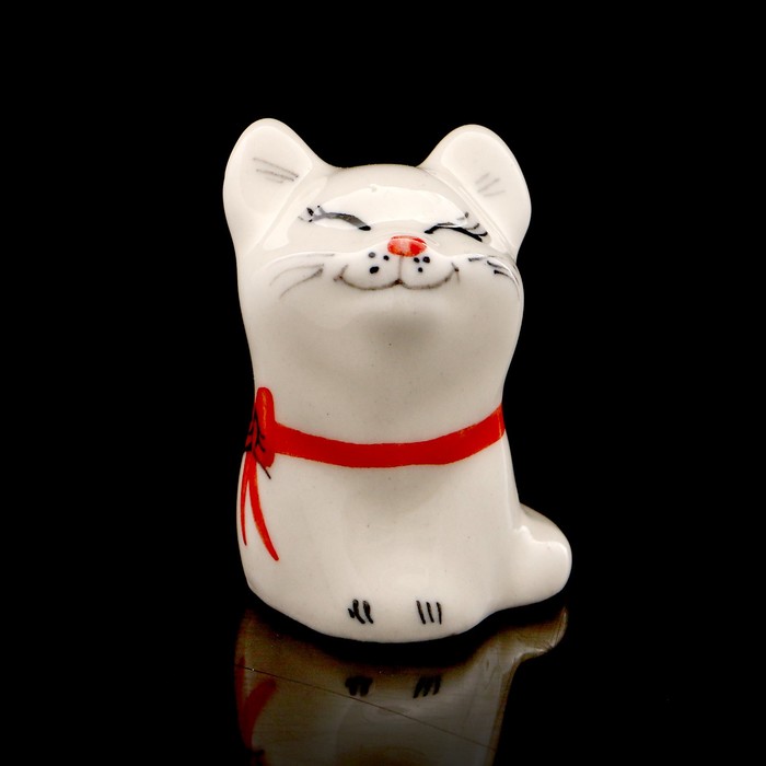 Статуэтка фарфоровая «Кошка Япошка», 5см