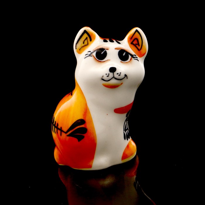Статуэтка фарфоровая «Кошка Туземка», 6,5см