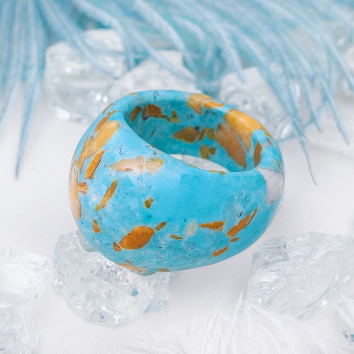 Кольцо литое "Варисцит", размер МИКС