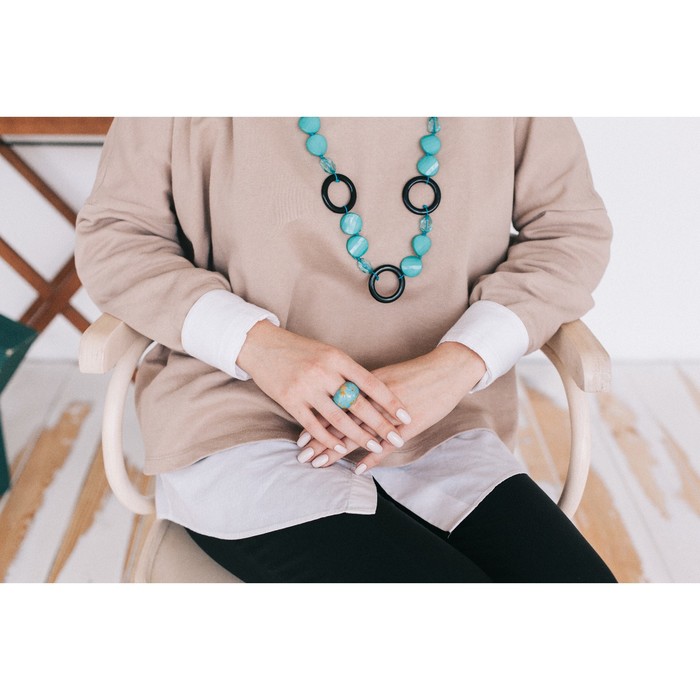 Кольцо литое "Варисцит", размер МИКС