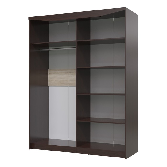 Шкаф 4-х дверный ПАРМА 1700х620х2220 Венге/Дуб сонома