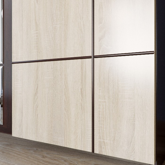 Шкаф 4-х дверный ПАРМА 1700х620х2220 Венге/Дуб сонома