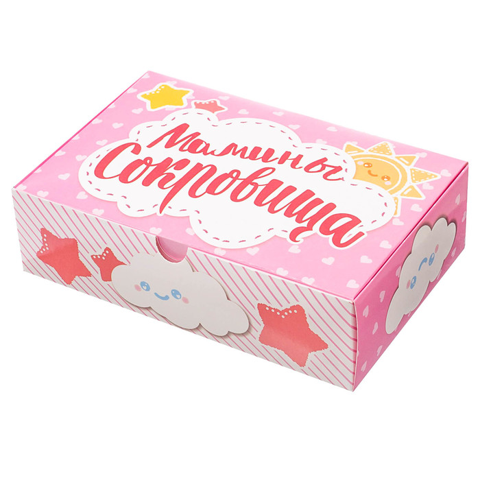 Набор памятных коробочек для новорожденных "Любимая доченька" для девочки