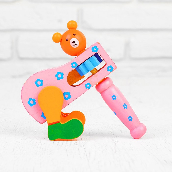 Трещотка "Зверята", с ножками , МИКС