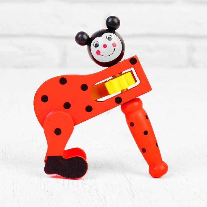 Трещотка "Зверята", с ножками , МИКС