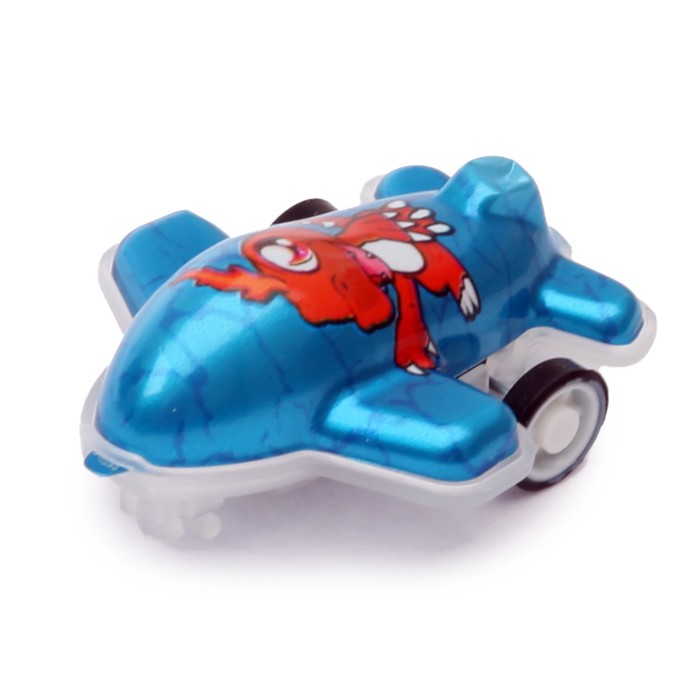 Самолет инерционный "Забавные животные", МИКС