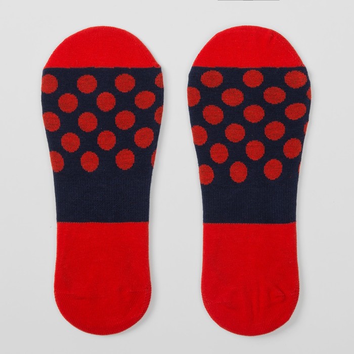 Подследники мужские (2 пары), цвет красный/синий, размер 41-42