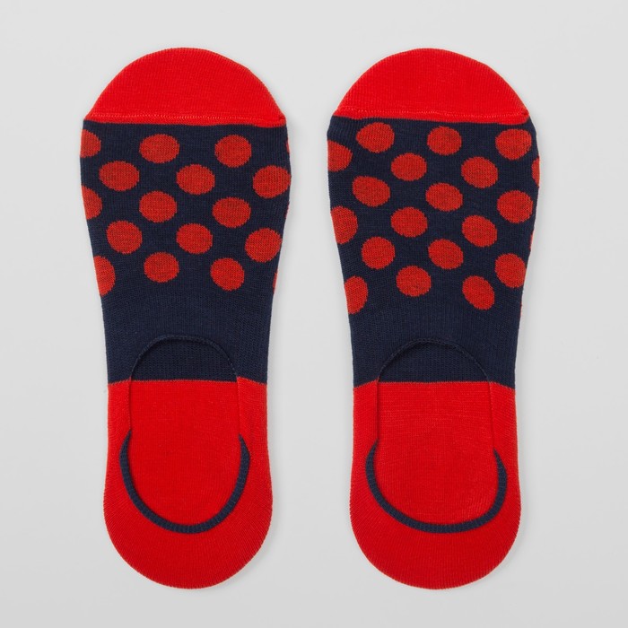 Подследники мужские (2 пары), цвет красный/синий, размер 45-46