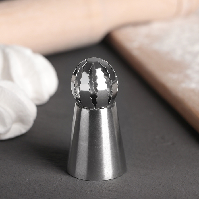 Насадка кондитерская "Сфера.Волна пышная", d=3 см