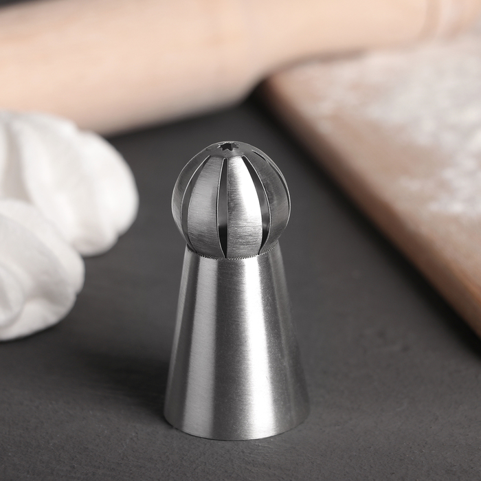 Насадка кондитерская "Сфера.Прорези с лучом", d=3 см