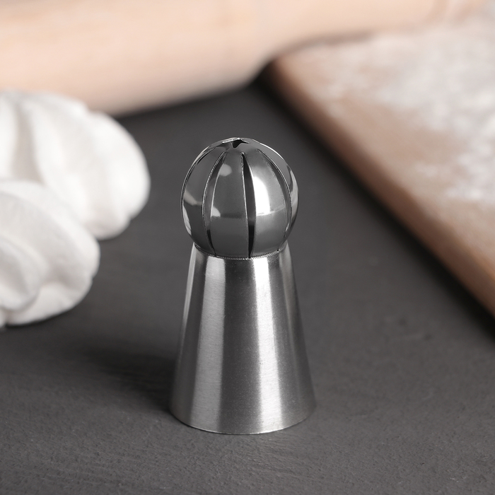 Насадка кондитерская "Сфера.Прорези со звездой", d=3 см