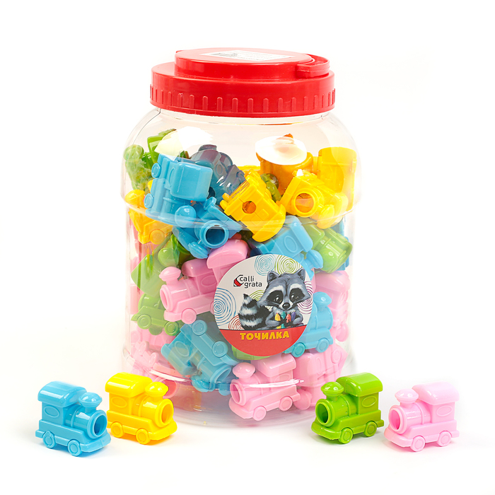 Точилка с контейнером МИКС Паравозик