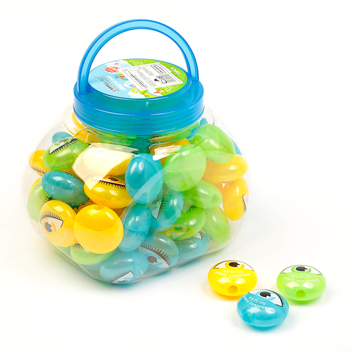 Точилка с контейнером МИКС Глазик