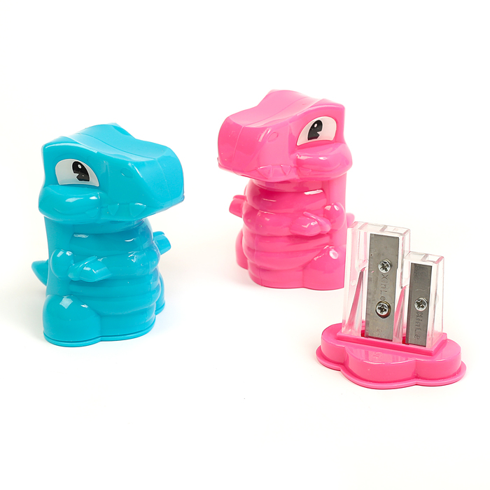 Точилка с контейнером Динозавр МИКС